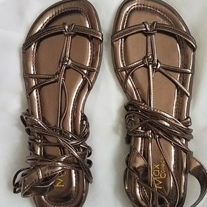 Bronze Color Gladiator Sandals